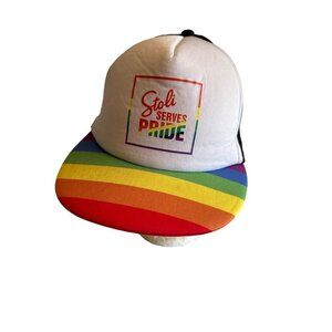 Stoli Serves Pride Trucker Hat by HitWear - One Size Fits All - 100% Polyester -